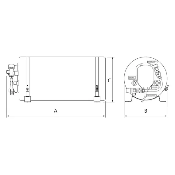Chaudière Inox Isotemp SLIM - 15L, Capacité, L: 15, 2 image Chaudière Inox Isotemp SLIM - 15L, Capacité, L: 15, 2 image