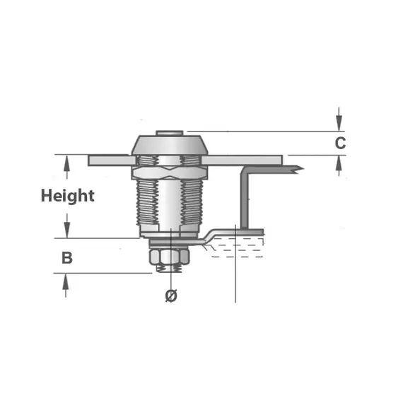 Cylindre en laiton chromé Version à une clé seulement diamètre 22mm - 15mm, Hauteur, mm: 15, 2 image Cylindre en laiton chromé Version à une clé seulement diamètre 22mm - 15mm, Hauteur, mm: 15, 2 image