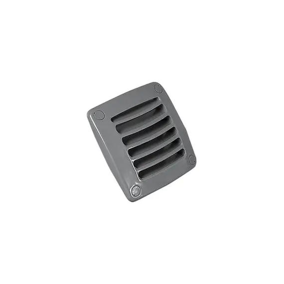 Grille de ventilation à persiennes grise - 92x92mm, Couleur: Grey