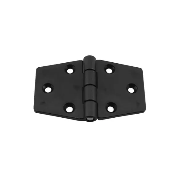 Charnière en nylon noir - 95x60mm, Dimensions, mm: 95x60