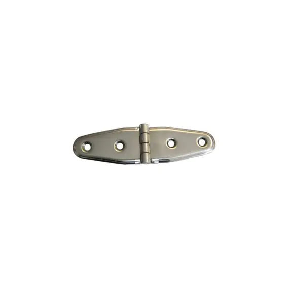 Charnière en acier inoxydable poli miroir - 105x28mm, Dimensions, mm: 105x28