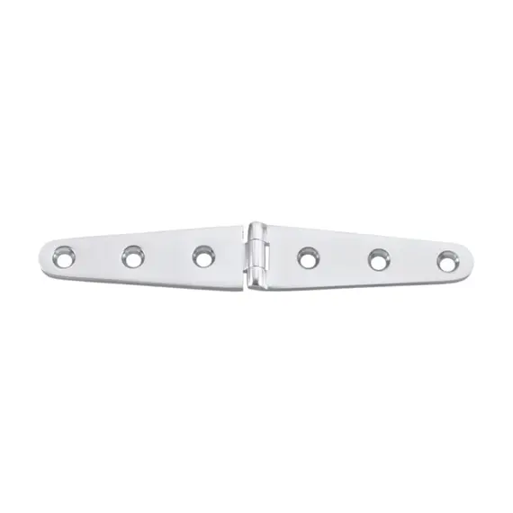 Charnière en acier inoxydable poli miroir - 154x26mm, Dimensions, mm: 154x26