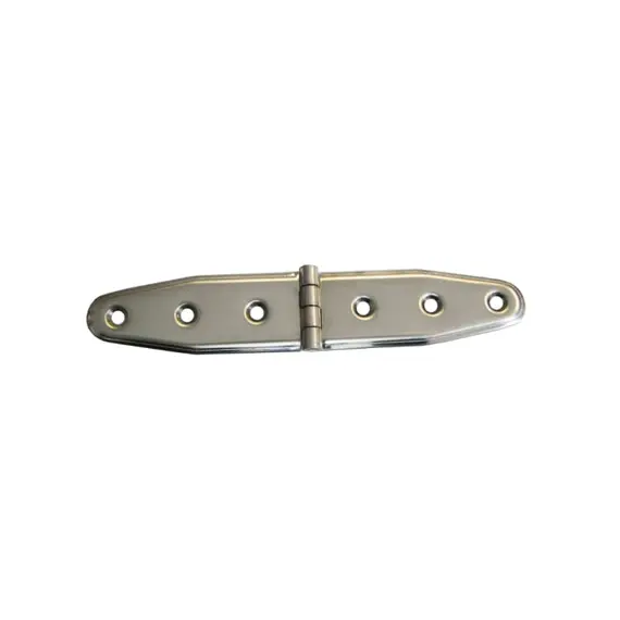 Charnière en acier inoxydable poli miroir - 155x28mm, Dimensions, mm: 155x28