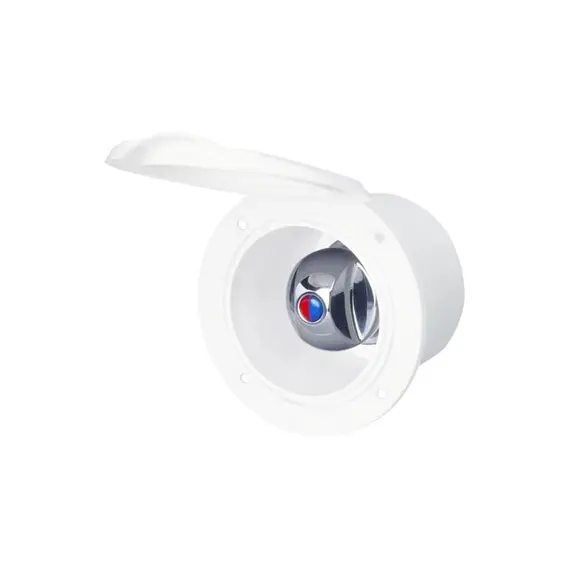 Robinet mélangeur dans un boîtier avec couvercle rond chromé, Couleur: Chrome, 2 image Robinet mélangeur dans un boîtier avec couvercle rond chromé, Couleur: Chrome, 2 image