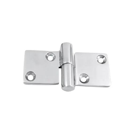 Charnière amovible en acier inoxydable poli miroir à droite - 86x50mm, Modèle: Right
