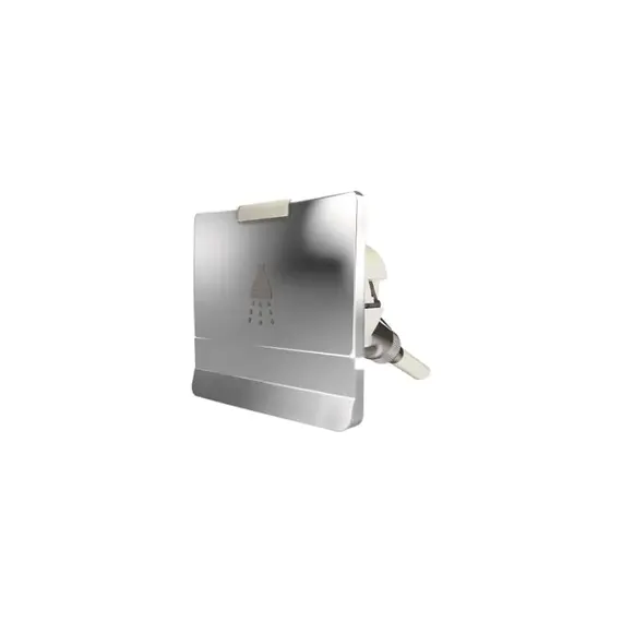 Douche dans un boîtier avec couvercle carré chromé, Couleur: Chrome