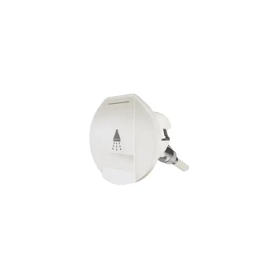 Douche dans un boîtier avec couvercle rond blanc, Couleur: White
