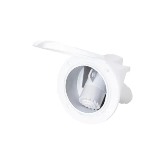 Douche dans un boîtier avec couvercle rond blanc, Couleur: White, 2 image Douche dans un boîtier avec couvercle rond blanc, Couleur: White, 2 image