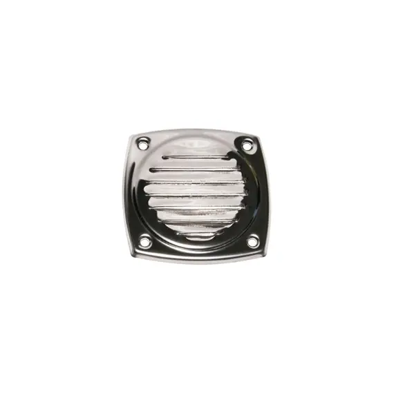 Évent d'aération à persiennes en acier inoxydable - 102x102mm, Dimensions, mm: 102x102