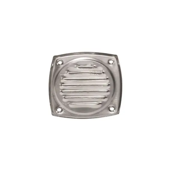 Évent d'aération à persiennes en acier inoxydable - 127x127mm, Dimensions, mm: 127x127