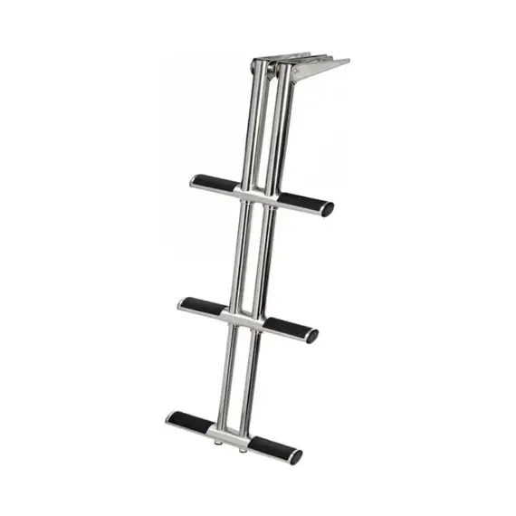 Échelle télescopique en acier inoxydable - 3 marches, Longueur, mm: 870