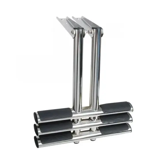 Échelle télescopique en acier inoxydable - 3 marches, Longueur, mm: 870, 2 image Échelle télescopique en acier inoxydable - 3 marches, Longueur, mm: 870, 2 image