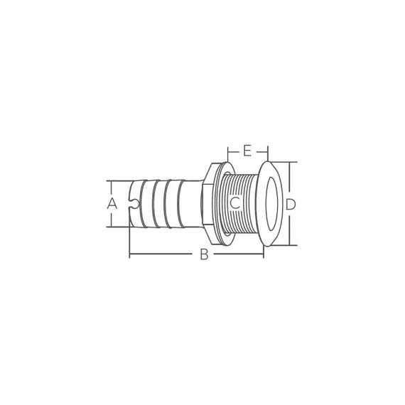 Acier inoxydable à travers la coque - Ø19mm, Pour le diamètre du tuyau, mm: 19, 2 image Acier inoxydable à travers la coque - Ø19mm, Pour le diamètre du tuyau, mm: 19, 2 image
