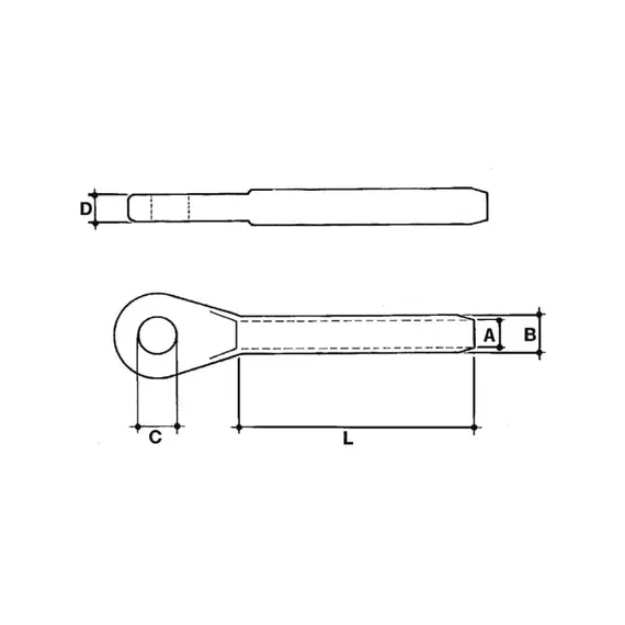 Terminal à œil à sertir - diamètre 4mm, Diamètre, mm: 4, 2 image Terminal à œil à sertir - diamètre 4mm, Diamètre, mm: 4, 2 image
