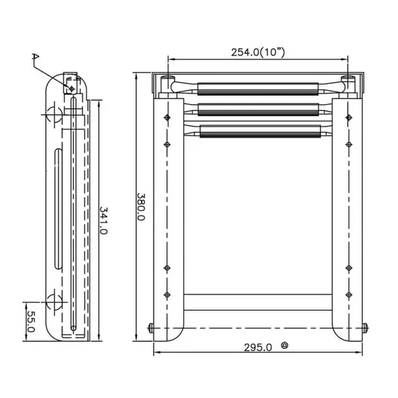 Telescopic Ladder - 3 Steps - 295mm, Width, mm: 295, 2 image Telescopic Ladder - 3 Steps - 295mm, Width, mm: 295, 2 image