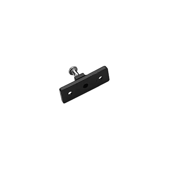 Support mural en nylon noir Ø6.3x26mm, Couleur: Black