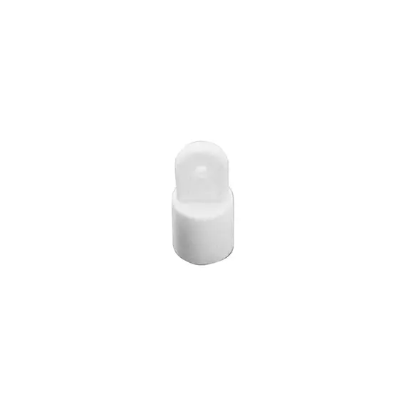 White Nylon Tube Terminal Ø22mm, Color: White