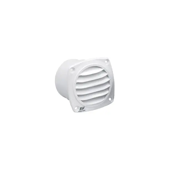 Vent rond blanc avec bride - 82x82mm, Dimensions, mm: 82x82, Couleur: White
