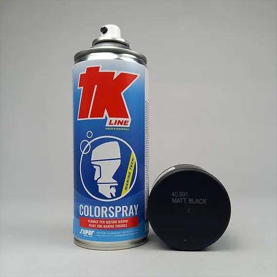 Marine Engine Spray Paint - Black Matt