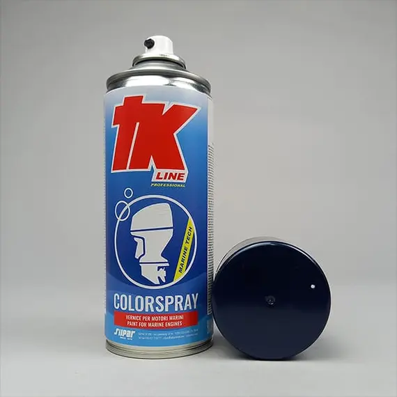 Peinture en aérosol pour moteur marin - Bleu XP Evinrude