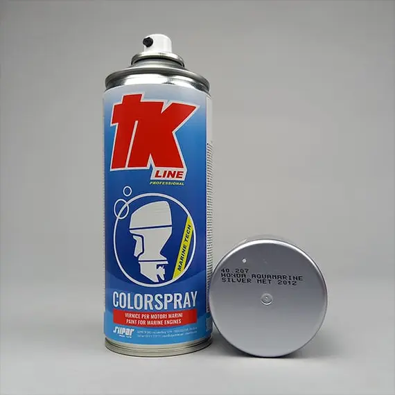 Peinture en aérosol pour moteur marin - Honda Aquamarine Silver Met