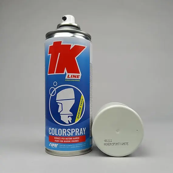 Peinture en aérosol pour moteur marin - Blanc sportif Honda