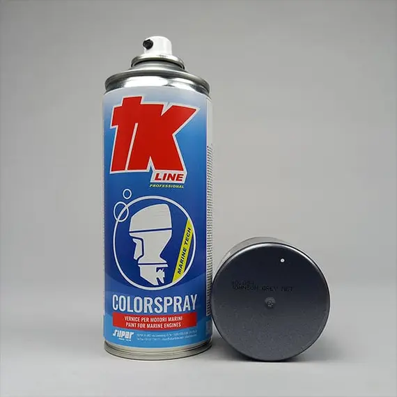 Peinture en aérosol pour moteur marin - Gris métallisé Johnson