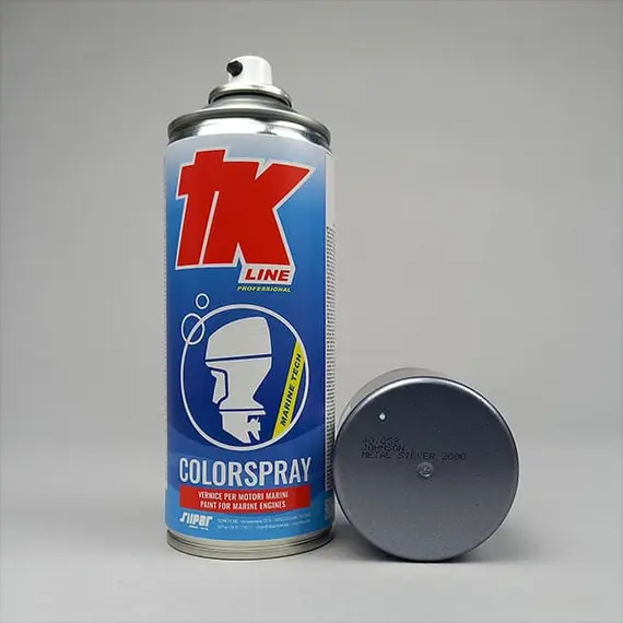 Marine Engine Spray Paint - Johnson Metalsilver 2000
