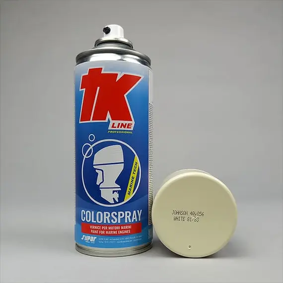 Marine Engine Spray Paint - Johnson White 81