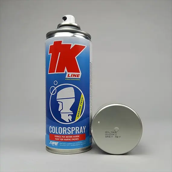 Peinture en aérosol pour moteur marin - Gris métallisé Suzuki