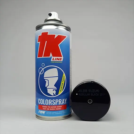Marine Engine Spray Paint - Suzuki Nebular Black 2017
