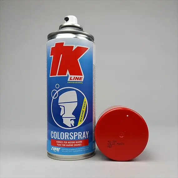 Peinture en aérosol pour moteur marin - Rouge Volvo Penta