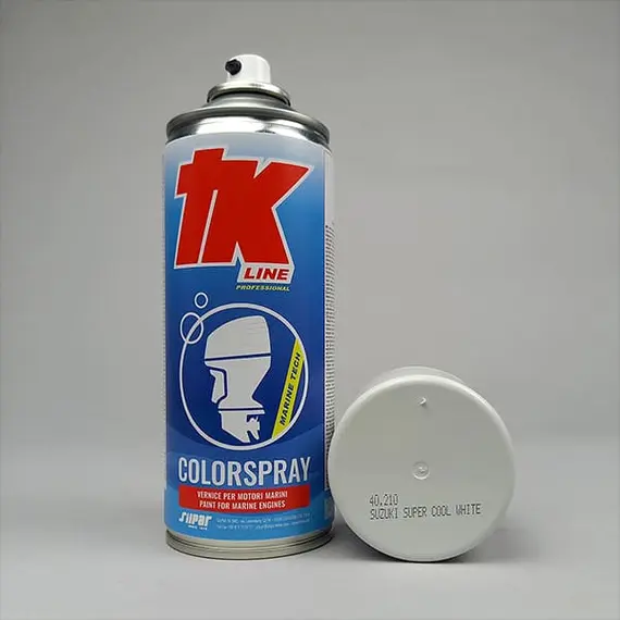 Peinture en aérosol pour moteur marin - Suzuki Super Cool White
