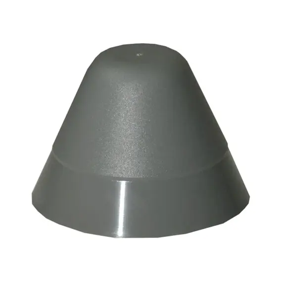 Cône terminal en PVC - Gris, Couleur: Grey