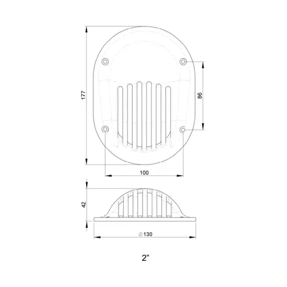 Scoop - 2", Width, mm: 130, 2 image Scoop - 2", Width, mm: 130, 2 image