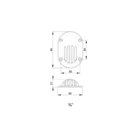 Scoop - 3/4", Width, mm: 65, 2 image Scoop - 3/4", Width, mm: 65, 2 image