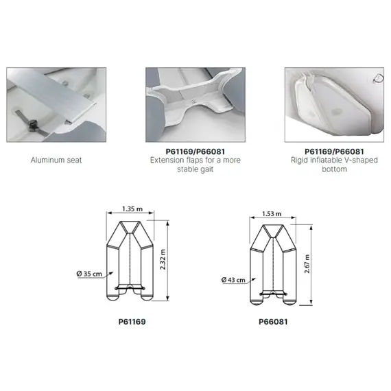 Tender FUN - PI230VB - Gris, Charge maximale, kg: 380, 3 image