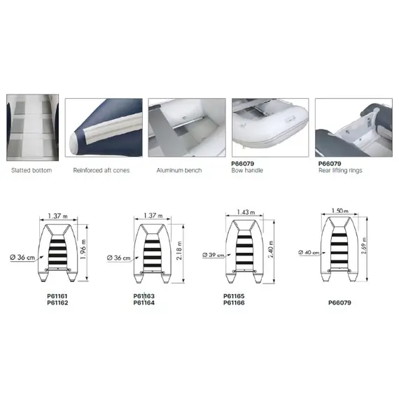 Tender Raid II - P200SH - Blue/Grey, Maximum load, kg: 250, 2 image Tender Raid II - P200SH - Blue/Grey, Maximum load, kg: 250, 2 image
