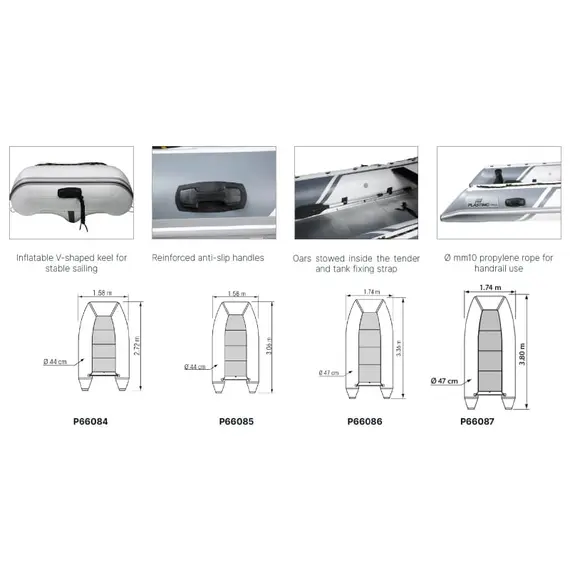 Tender TRAIL - P270KH - Gris, Charge maximale, kg: 500, 2 image