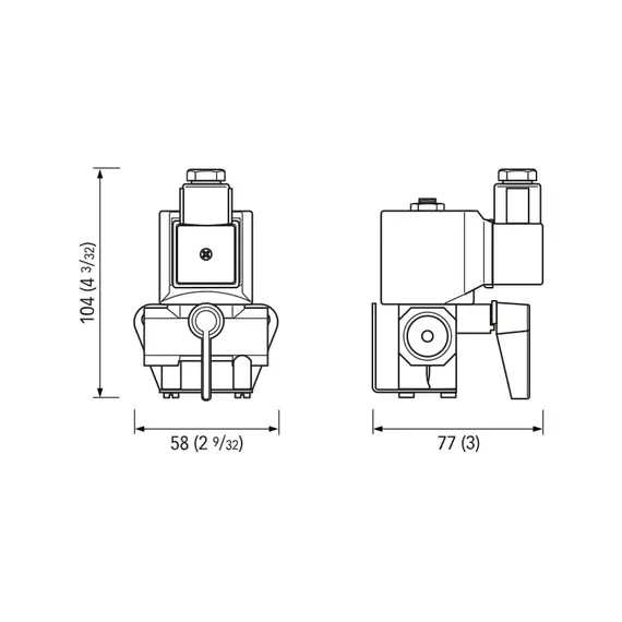 Electrovalve - 600L/h - 12V, Flow rate, l/h: 600, Voltage, V DC: 12, 2 image