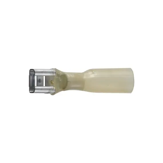 Pince femelle jaune - Thermorétractable 6,3 mm - Lot de 4
