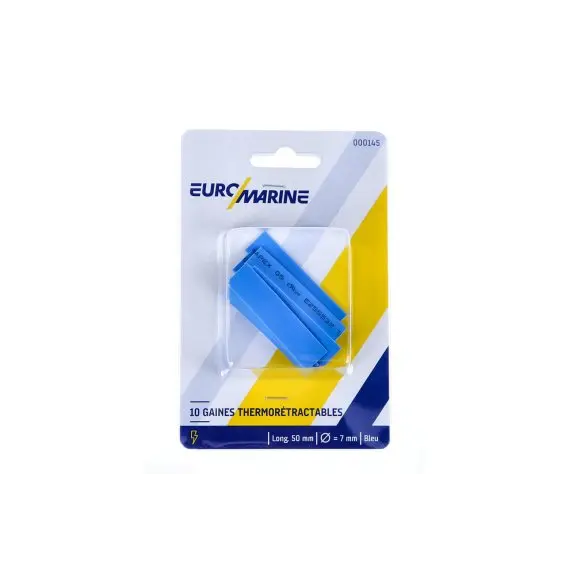 Heat Shrink Tubing - 7mm Blue - Pack of 10