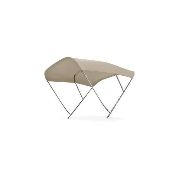 Bâche à trois arceaux Biminox - SS 316L - Beige - 215cm