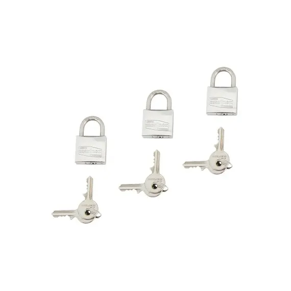 Set de cadenas en acier inoxydable - Utilisation extérieure - 6 clés