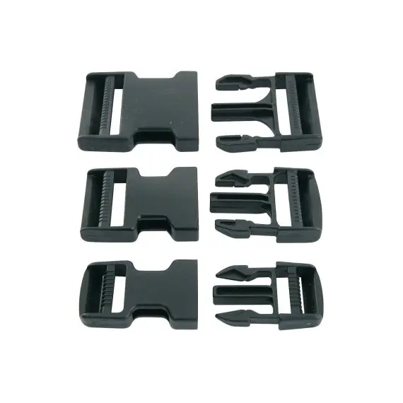 Boucles autobloquantes - 35mm - Nylon noir
