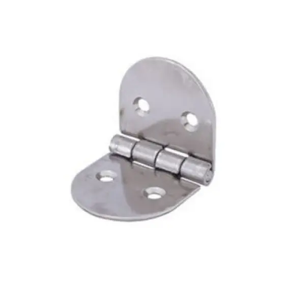 Stainless Steel Round Hinge - 75x40mm - 2 Pack