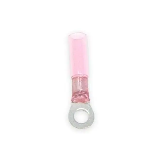Borne de sertissage thermorétractable rouge Ø5 - Lot de 100
