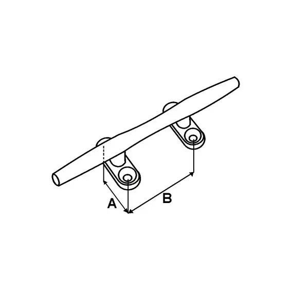 Stainless Steel Boat Cleat - 150x30mm