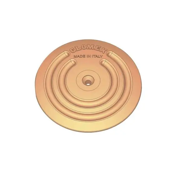 Plaque de sol en bronze avec microsphères - Ø128mm