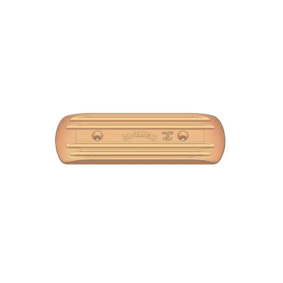 Plaque de sol en bronze avec microsphères - 205x64x13mm